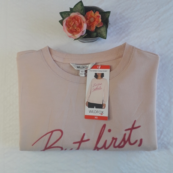 Wildfox | comfortable warm soft sweater in light pink - Picture 4 of 15